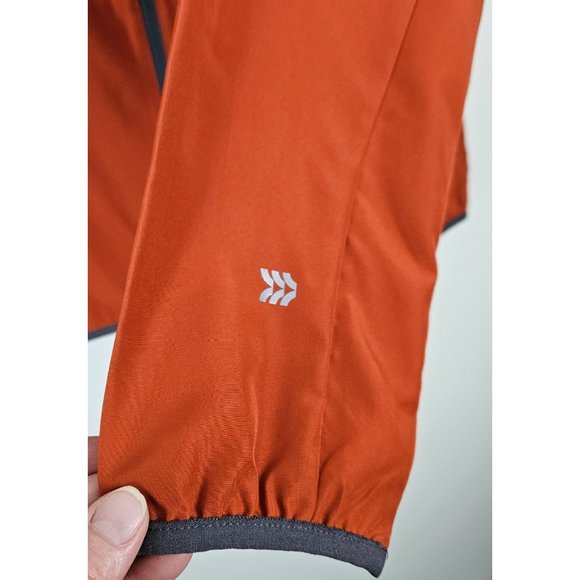 All In Motion Men Jacket Size Large Lightweight Water Repellent Rust/Orange Zip - Picture 5 of 9